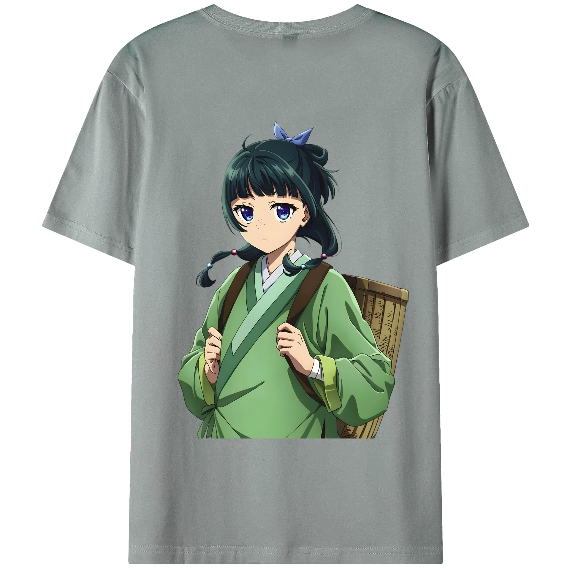 （画像用） 薬屋のひとりごと The Apothecary Diaries 綿100％ メンズ半袖Tシャツ（バックプリント） 通気性